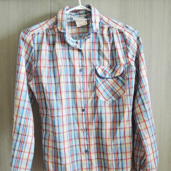 Cute vintage checked blouse by Sweet Baby Jane - Picture 1 of 5